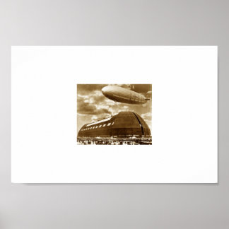 Póster Blimp Hanger Akron Ohio