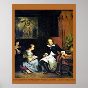 Póster Blind Milton de Delacroix