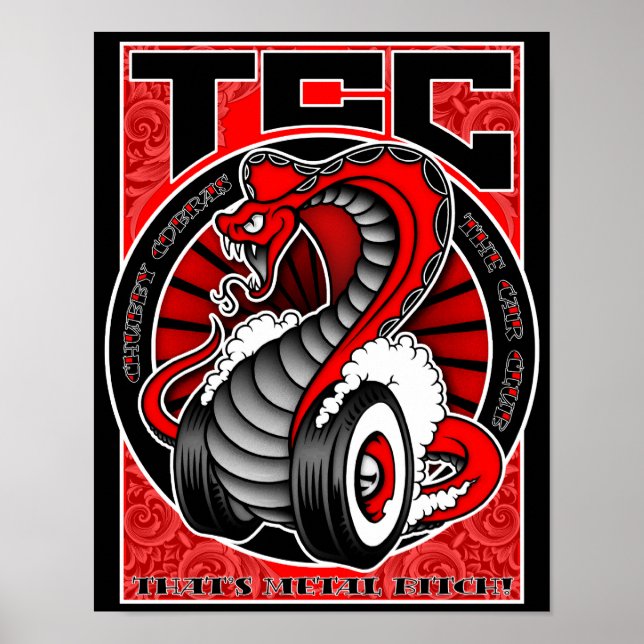 Póster Blindaje rojo 11x14 (Frente)