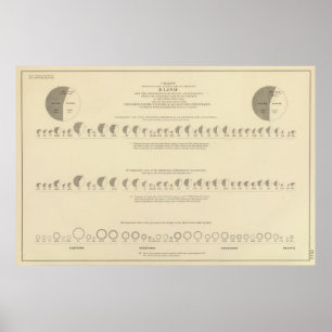 Póster Blindness, Statistical US Lithograph 1870