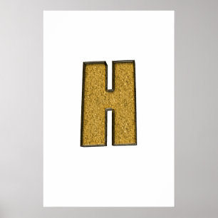Póster Bling Gold H