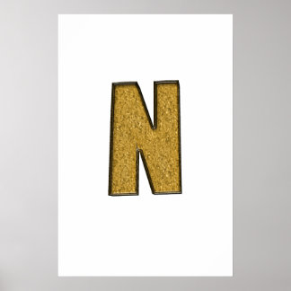 Póster Bling Gold N