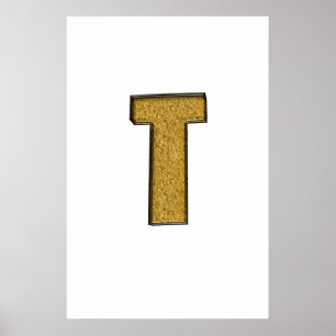 Póster Bling Gold T