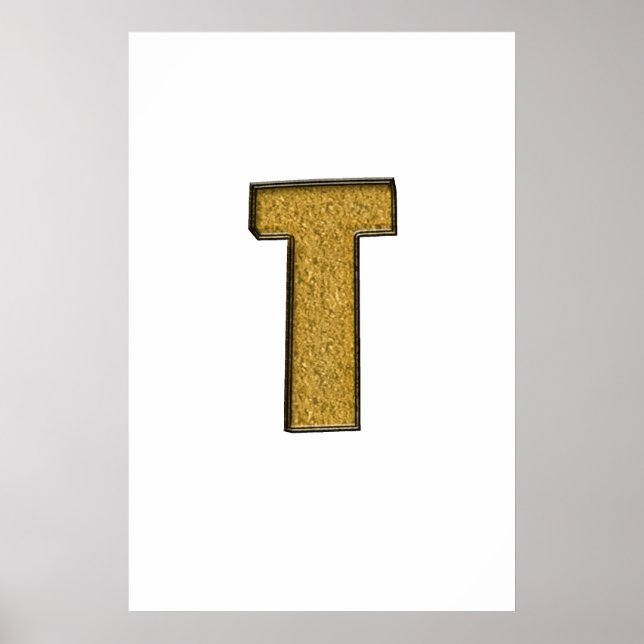 Póster Bling Gold T (Frente)