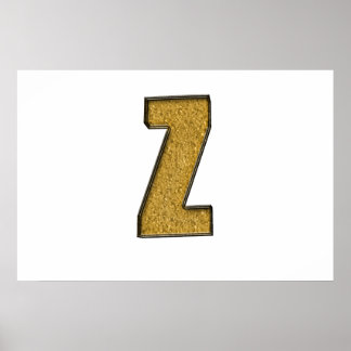 Póster Bling Gold Z