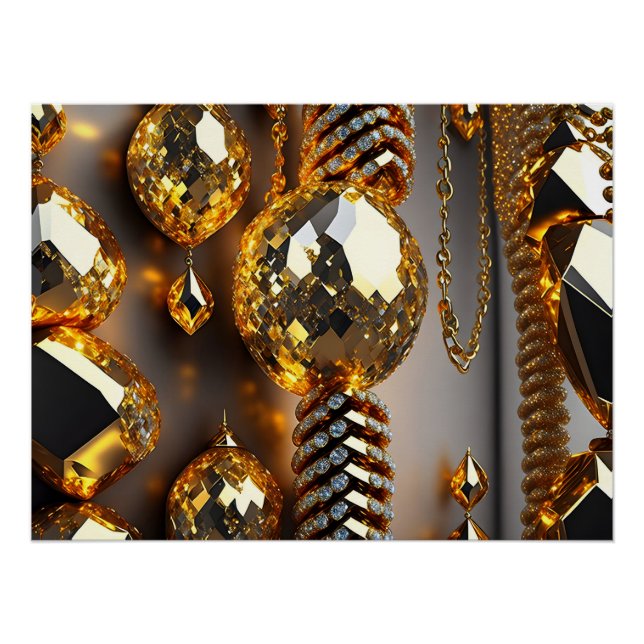 Póster ¡Blink! Hermosas joyas de caos en oro (Anverso)