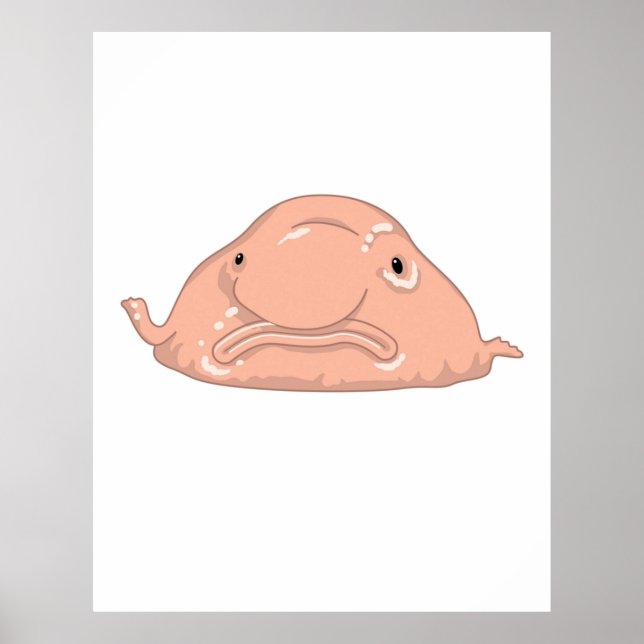 Póster Blob Fish Funny Face Fish (Frente)