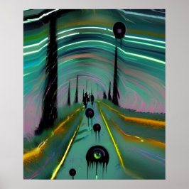 Póster Blobs negros