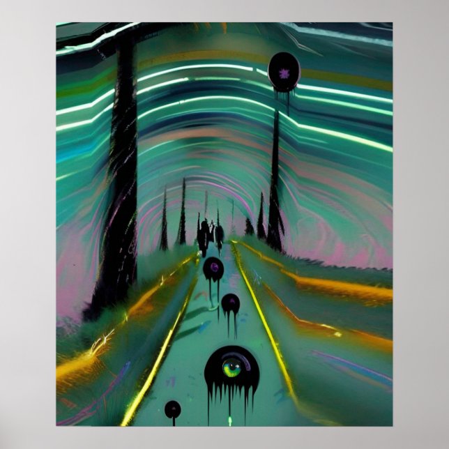 Póster Blobs negros (Frente)