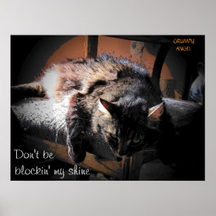 Póster Blockin mi brillo - ángel gruñón