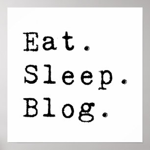 Póster Blog de Eat Sleep