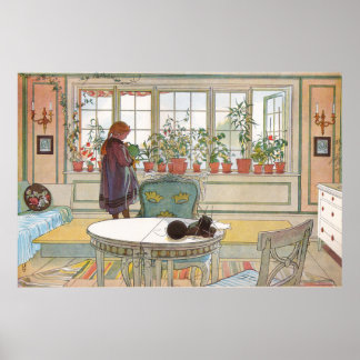 Póster Blomsterfö de Carl Larsson