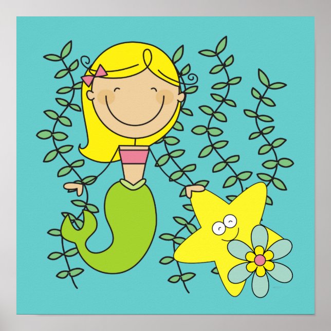 Póster Blond Mermaid (Frente)