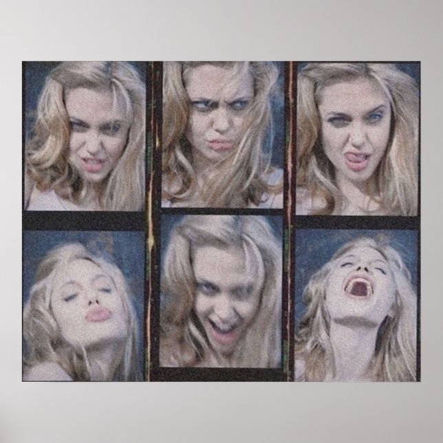 Póster Blonde Angelina Jolie Headshots (Frente)