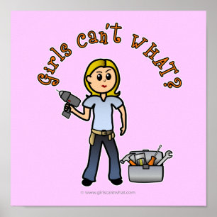 Póster Blonde Do-It-Yourself Diva