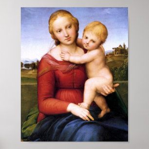 Póster Blonde Madonna y el Niño Jesús