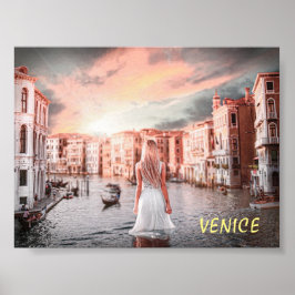 Póster Blondie En La Venecia Romántica