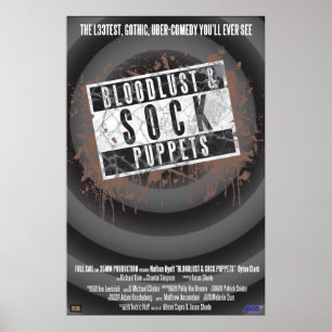 Póster Bloodlust and Sock Puppets