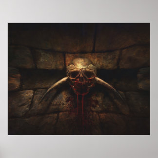 Póster Bloodthirt - Huella de horror de mazmorra