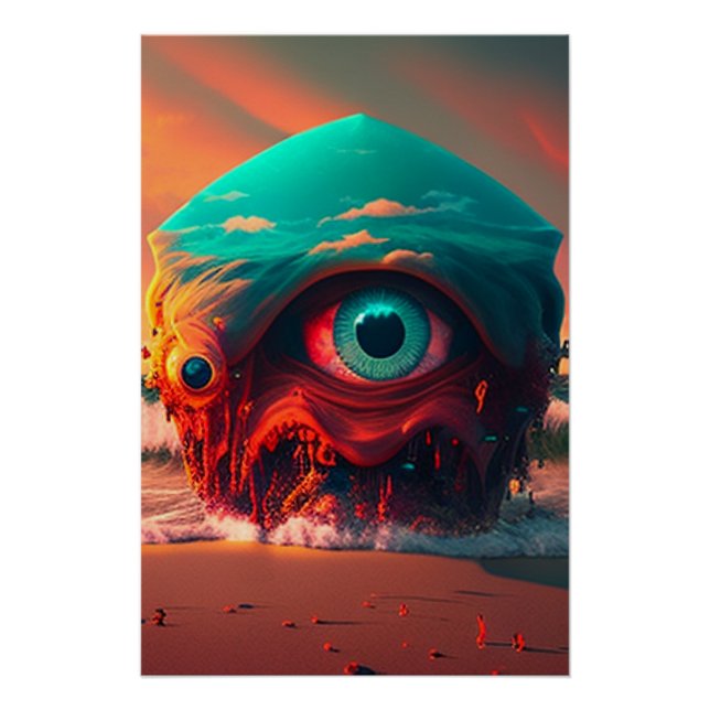 Póster Bloody Eyes (Anverso)