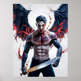 Póster Bloody Handsome Vampier Warrior Poster Art
