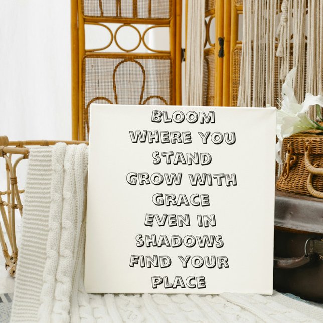 Póster Bloom donde estás, inspirador mini poema (Subido por el creador)