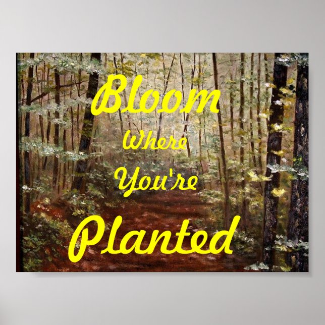 PÓSTER "BLOOM DONDE ESTÁS PLANTADO" (Frente)