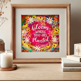 Póster Bloom Donde Se Plantan Inespiritualidad De Cita