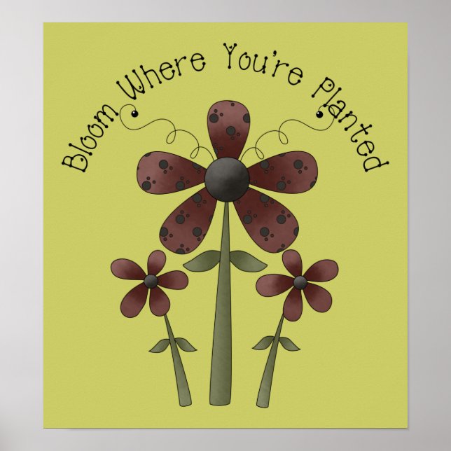Póster Bloom donde te plantan (Frente)