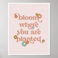 Bloom donde te plantan flores
