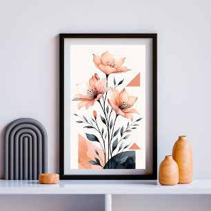 Póster Bloom geométrico II