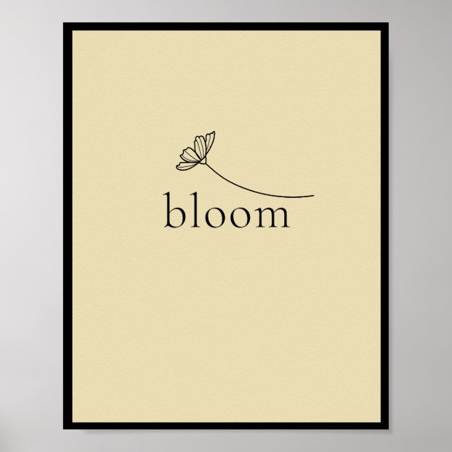 Póster Bloom motivación inspiradora (Frente)
