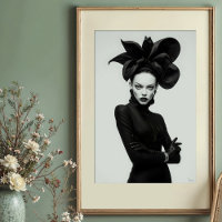 Bloom Oscuro: Moda escultural monocroma