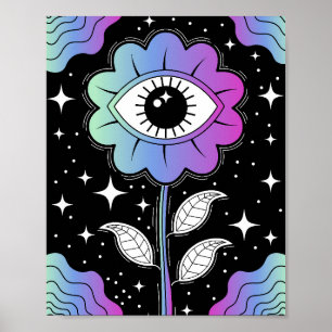 Póster Bloom psicodélico