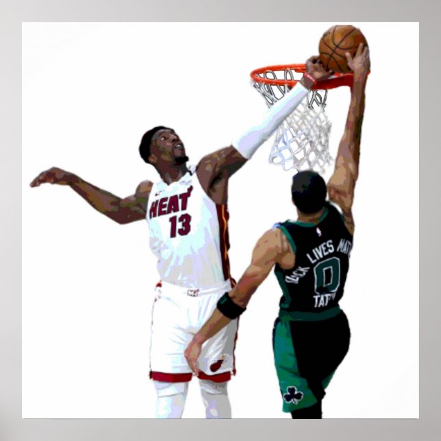 Póster Bloque Bam Adebayo (Frente)