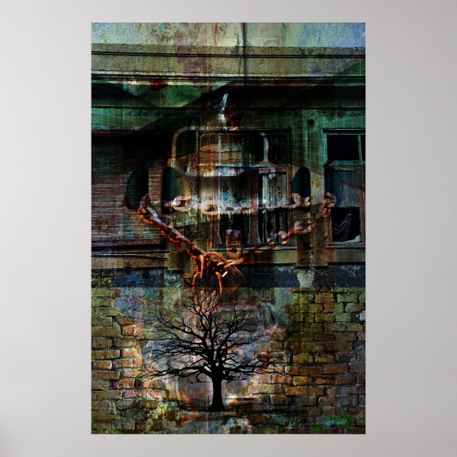 Póster Bloque bloqueado (Frente)