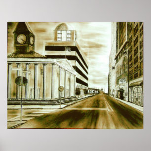 Póster Bloque de ciudad
