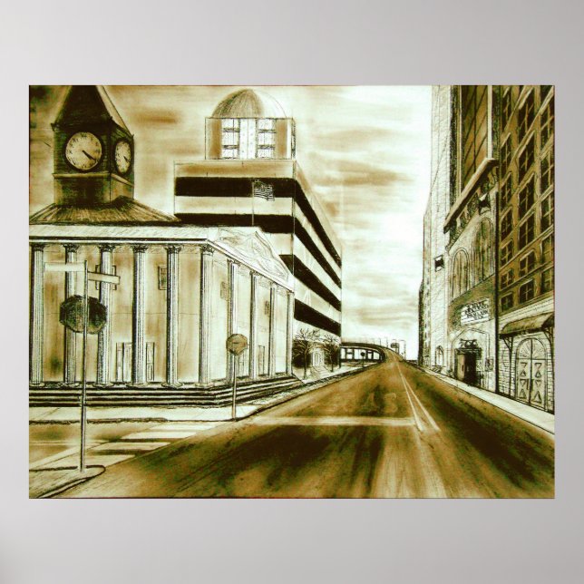 Póster Bloque de ciudad (Frente)