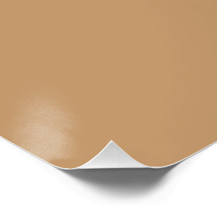 Póster Bloque de Color Melocotón Beige Diseño de Boda S
