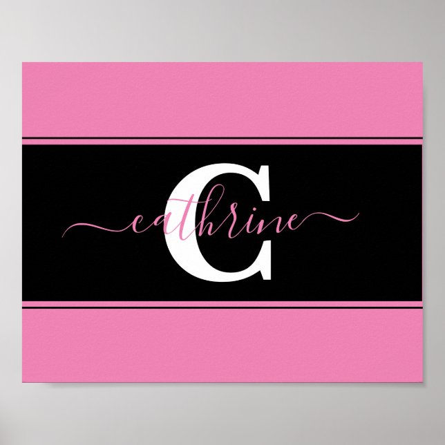 Póster Bloque de color personalizado (Frente)