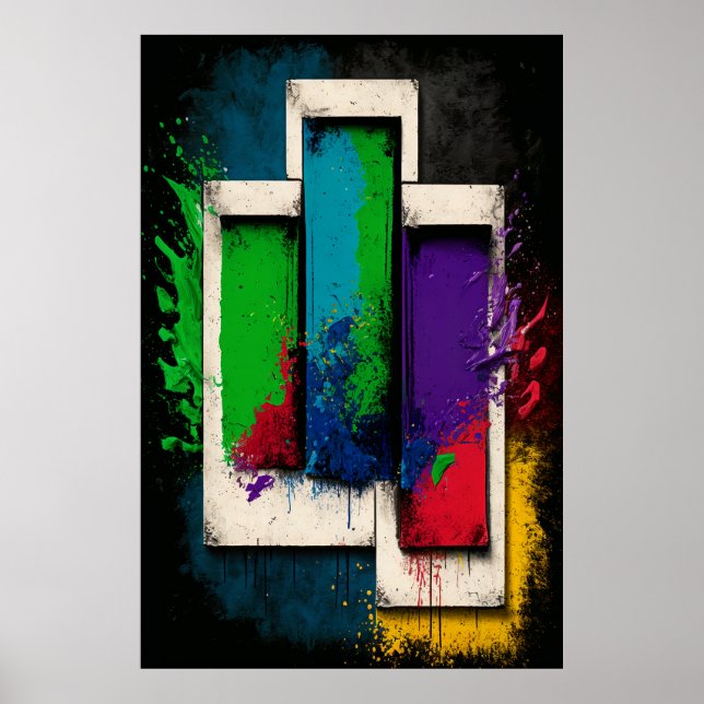 Póster Bloque de concreto (Frente)