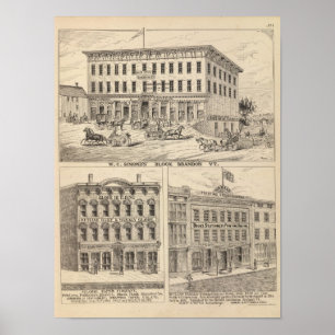 Póster Bloque del WC Simond en Brandon