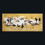 Póster Bloque japonés de grullas de Ishida Yūtei<br><div class="desc">Este exquisito cuadro del siglo XVIII de Ishida Yūtei representa un elegante rebaño de grúas de estilo clásico vintage. Digitalmente realzada para resaltar los detalles originales y preservar la visión del artista, esta obra de dominio público se presenta en una calidad vívida. Nuestro objetivo es ofrecer estas piezas atemporales al...</div>