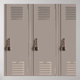 Póster Bloqueadores de escuelas grises, estudiante de sec