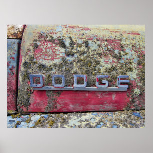 PÓSTER BLOQUEO DEL CAPÓ DEL CAMIÓN DE DODGE 1947