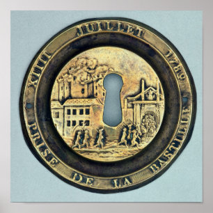 Póster Bloqueo que representa el asedio de la Bastilla