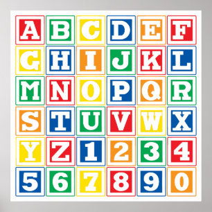 Póster Bloques ABC