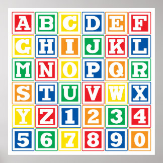 Póster Bloques ABC