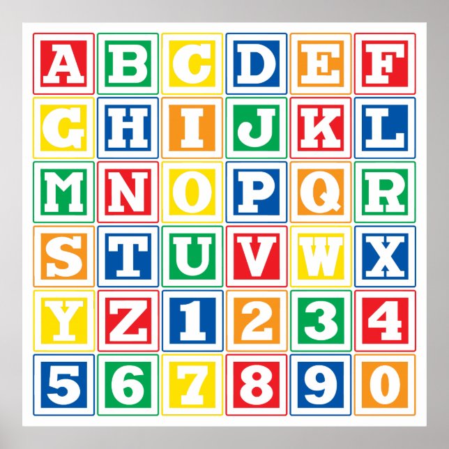Póster Bloques ABC (Frente)