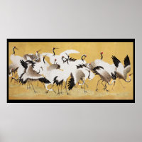 Bloques de aves de corral japonesas vintage